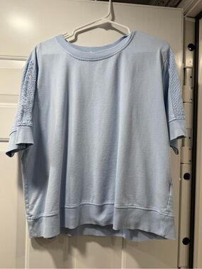 Jane and Delancey Light Blue Short Sleeve Crewneck Shirt